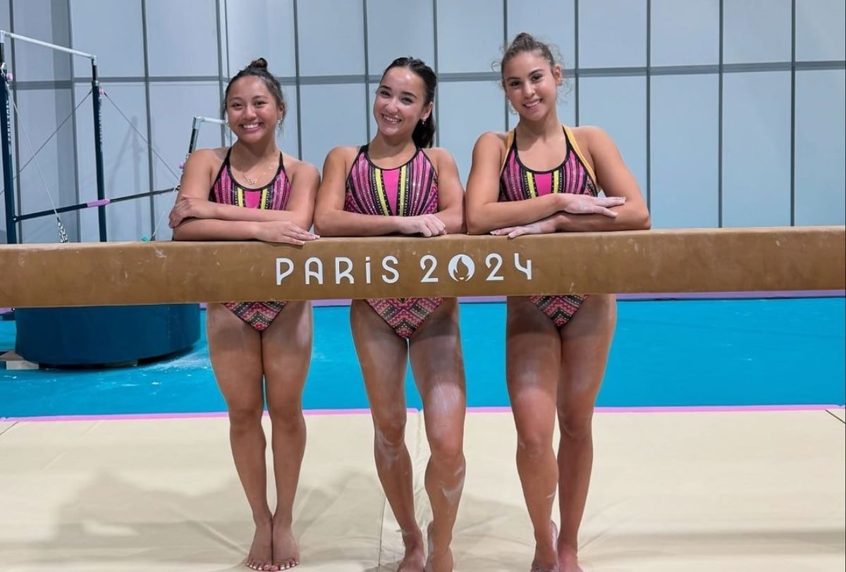 Team Philippines gymnastics bets Emma Malabuyo, Aleah Finnegan and Levi Jung-Ruivivar. They are set to compete in the Paris Olympics 2024 women