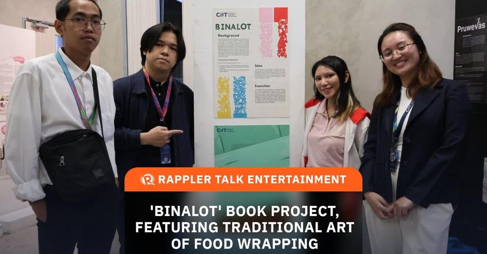 Rappler Talk Entertainment: ‘Binalot’ book project and art of food wrapping