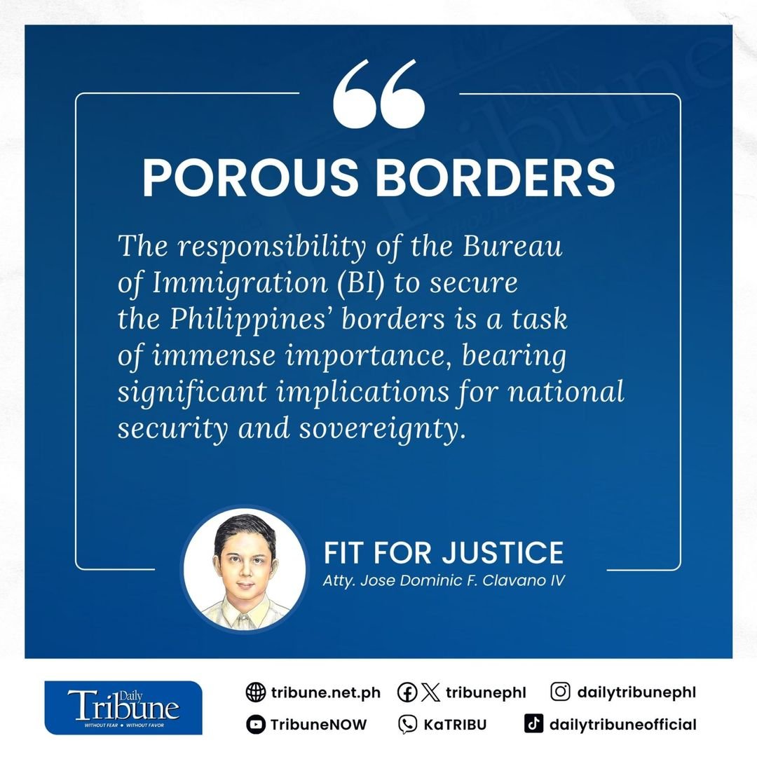 The Philippines, an archipelago with over 7,000 islands, naturally faces challenges in maintaining airtight border security.