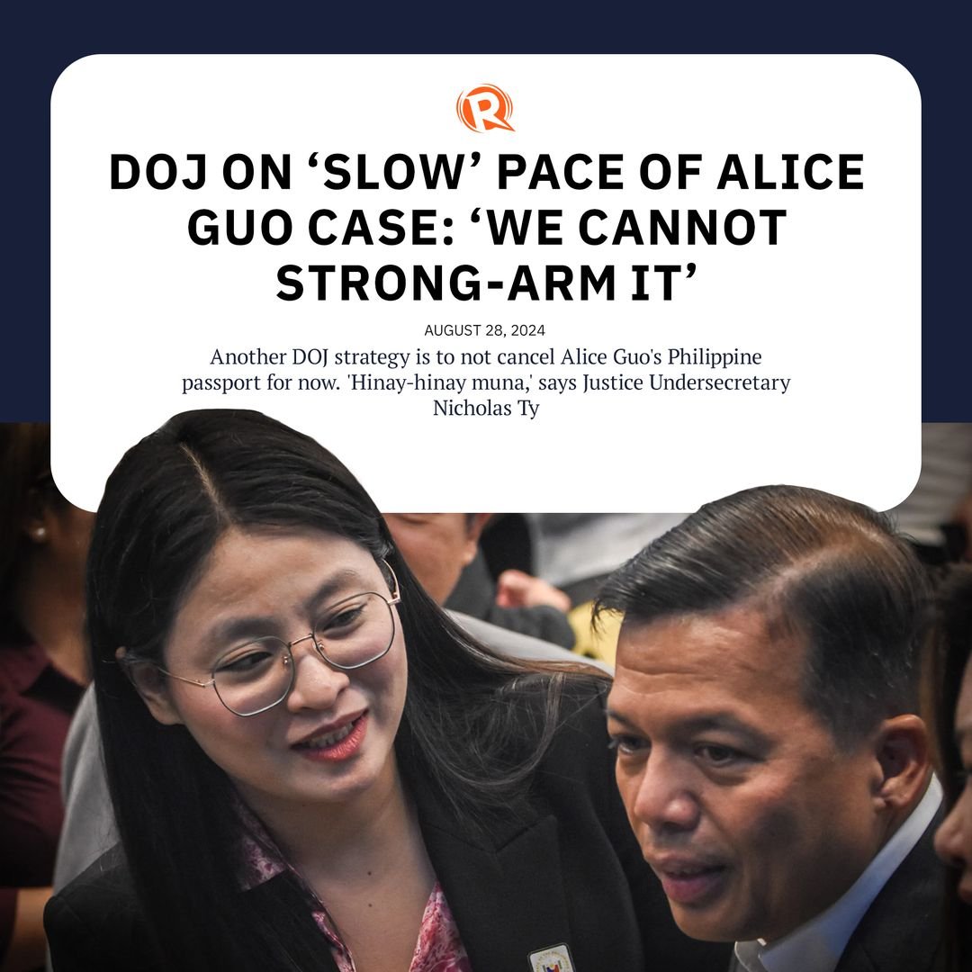 The working theory is that canceling Alice Guo’s Philippine passport would put her out of Philippine jurisdiction.