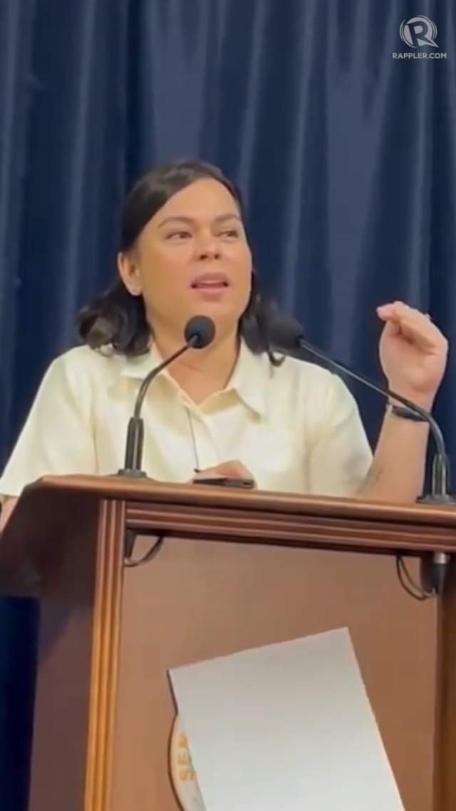 WATCH: VP Sara Duterte didn’t give direct answer when asked if she regrets supporting Marcos in 2022. She said though that she agreed to team up with