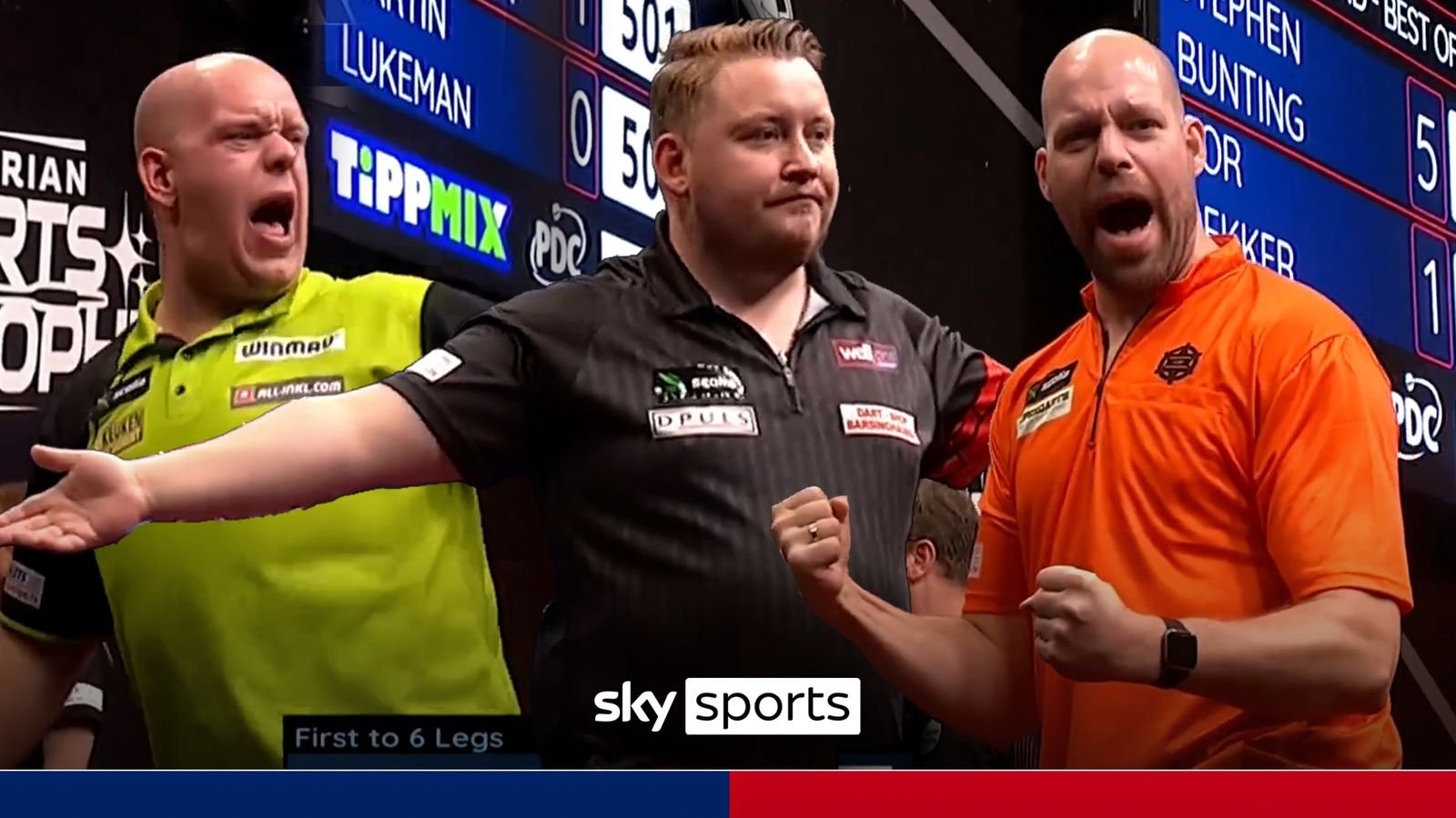 Michael Van Gerwen, Martin Schindler and Cor Dekker nine darters