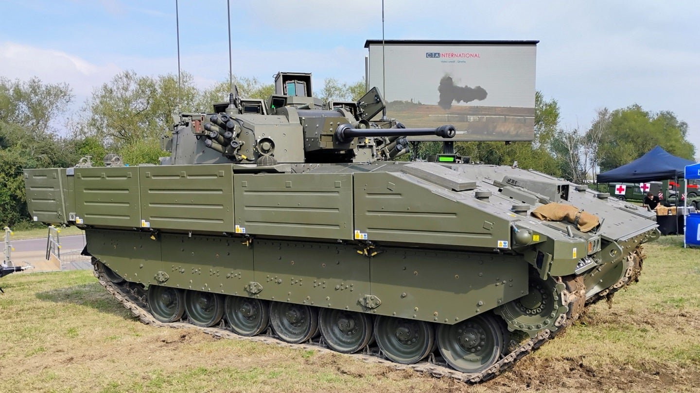 British Army’s Ajax AFV undertakes hot weather trials in desert heat