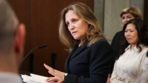 Freeland states 'grave concerns' over TIFF film about Russian soldiers