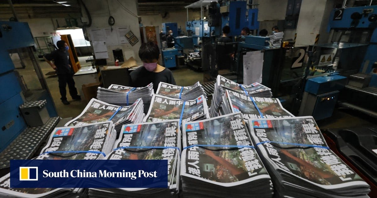 German firm sues Hong Kong’s Apple Daily for failing to pay storage fees for 471 rolls of paper