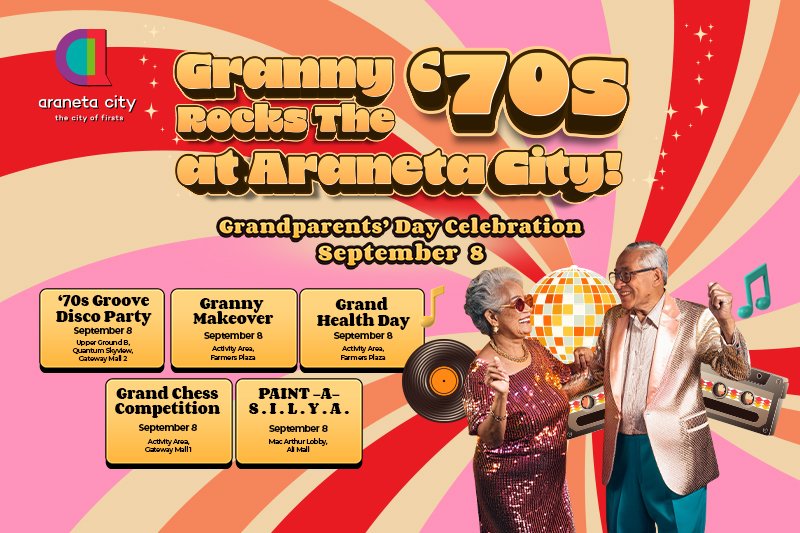 Get into cool classic groove this Grandparents’ Day at Araneta City