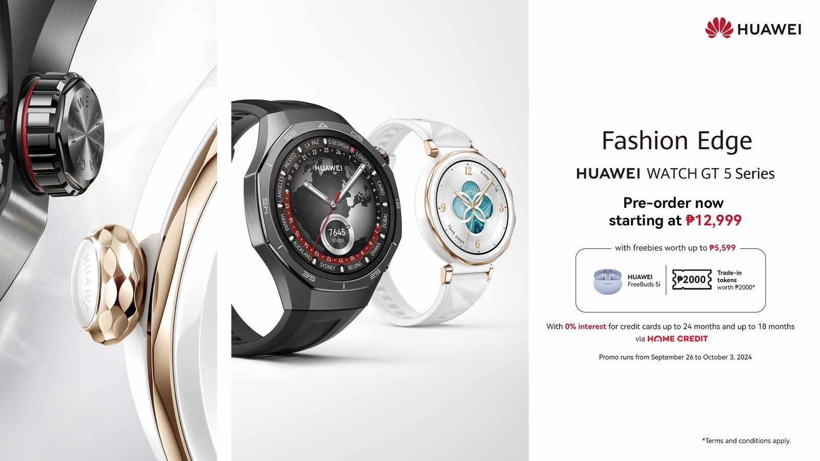 HUAWEI’s All-Round WATCH GT 5 Series Now Available for Pre-Order, Starting at P12,999