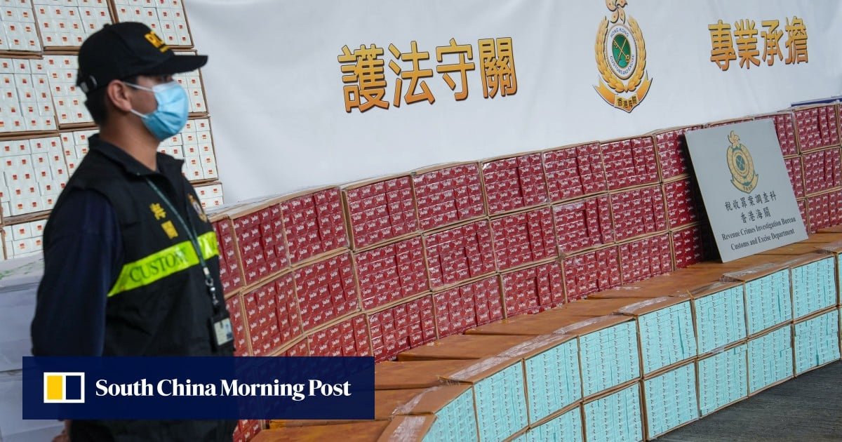 Hong Kong customs arrests 149 in crackdown on phone-order illicit cigarette trade