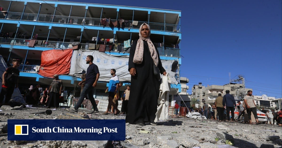 Israeli strikes kill dozens at UN school and homes in Gaza