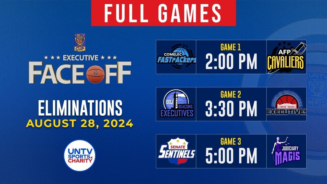 LIVE FULL GAMES: UNTV Cup Executive Face-Off at Amoranto Arena, Quezon City | August 28, 2024