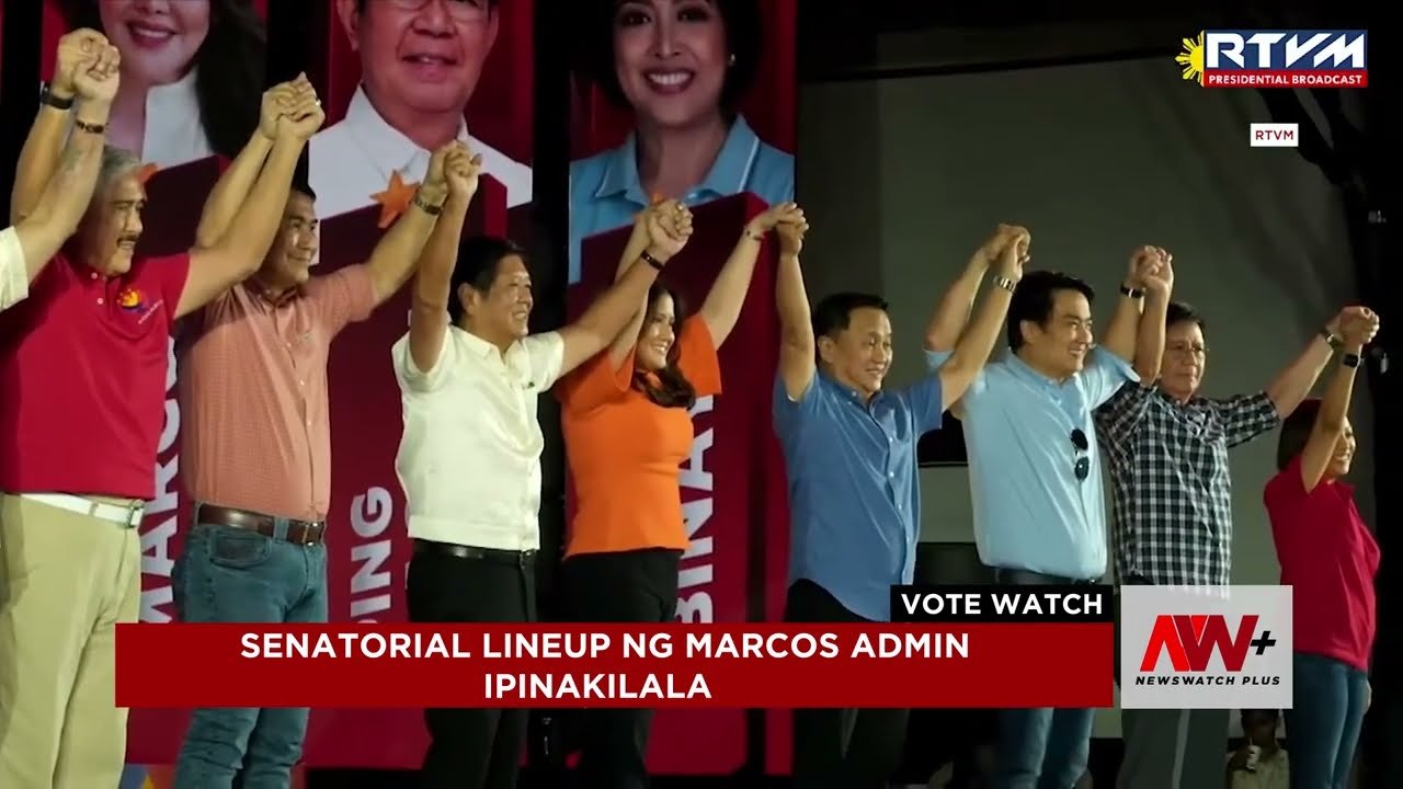 Marcos pinangalanan ang administration senatorial slate sa 2025 elections | NewsWatch Reports