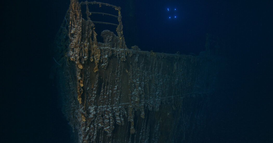 New Photos From Titanic Show Long-Lost Statue and Damaged Bow