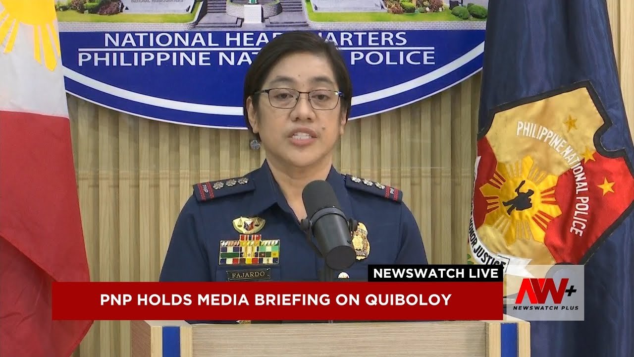 PNP holds media briefing on Quiboloy