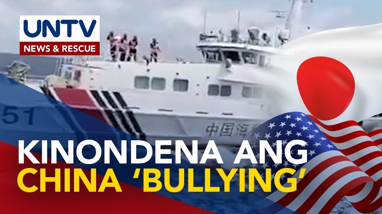 Pagkuyog ng Chinese ships sa barko ng Pilipinas sa WPS, kinondena ng ilang bansa