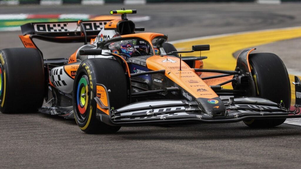 Singapore GP: Lando Norris in stunning final practice form for McLaren after lizard interruption | F1 News