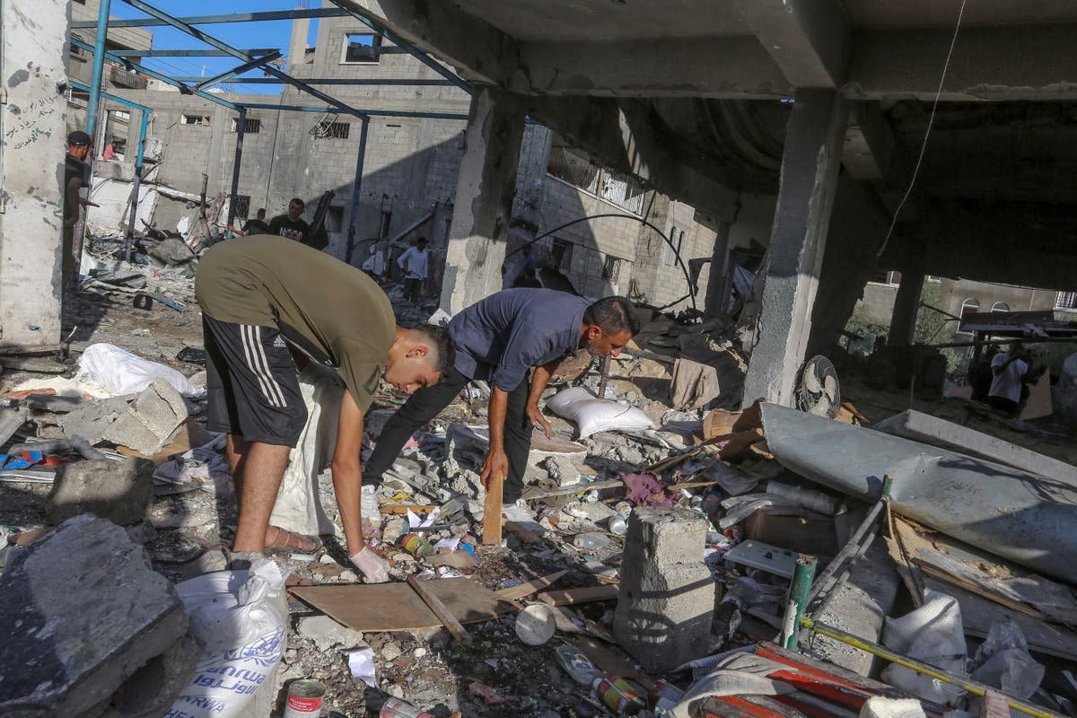 Six UN aid workers among 14 killed in Israeli strike on Gaza school sheltering displaced Palestinians