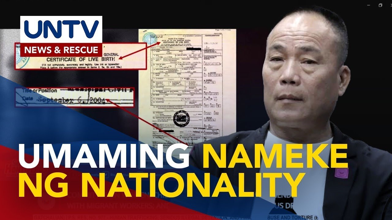 Tony Yang, inaming siya ay isang Chinese at nakakuha lang ng pekeng PH birth certificate