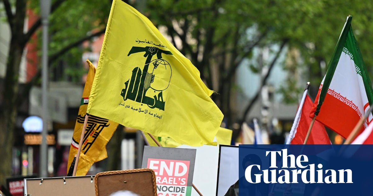 Victoria police identify six possible criminal incidents after Hezbollah flags seen at weekend protests | Australian politics