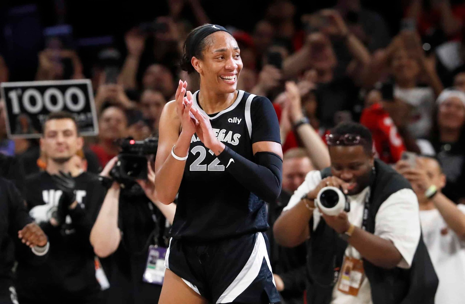 Las Vegas Aces center A'ja Wilson WNBA