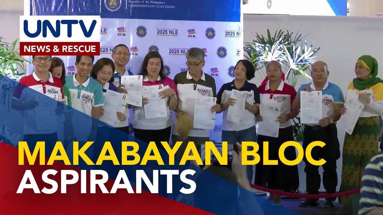 11 senatorial aspirants ng Makabayan Bloc, naghain na ng COC