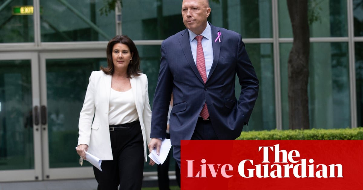 Australia news live: Jane Hume defends Dutton over clashes with ABC journalists after testy exchange in WA | Australia news