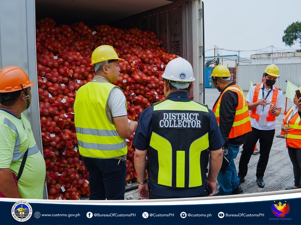 BOC seizes P2M worth of onions from China sans sanitary clearance