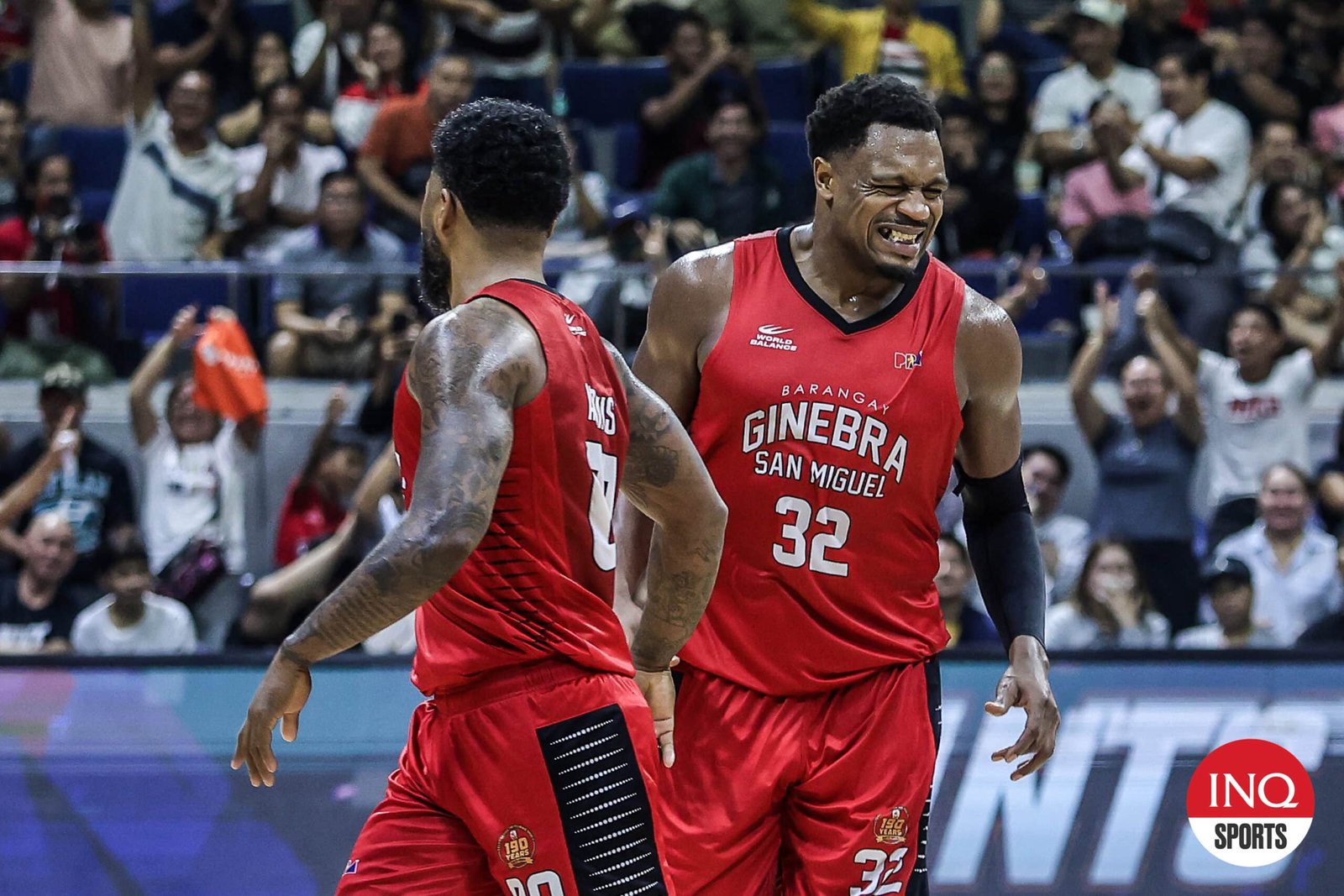 Barangay Ginebra Gin Kings' import Justin Brownlee during Game 2 of the PBA Governors' Cup semifinals against San Miguel Beermen.