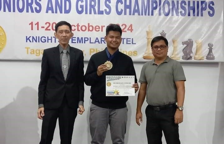 Concio places third in Asian Juniors blitz chess