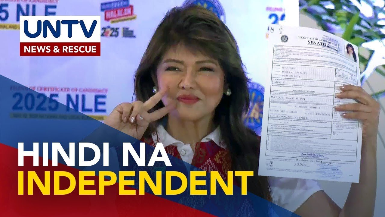 Dating SP Sotto, Lacson naghain na ng COC; Sen. Imee, tumakbo sa ilalim ng Nacionalista Party