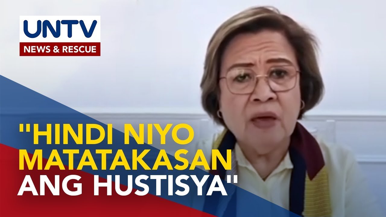 De Lima sa mga nag-akusa sa kanya: “Hindi niyo matatakasan ang hustisya”