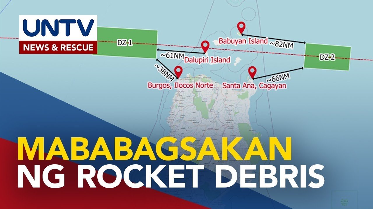 Debris ng rocket mula sa China, inaasahang mahuhulog sa karagatan malapit sa Ilocos Norte