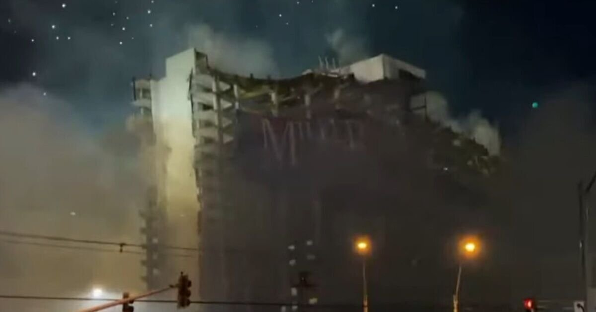 Dramatic moment famous hotel implodes in 22 seconds | World | News