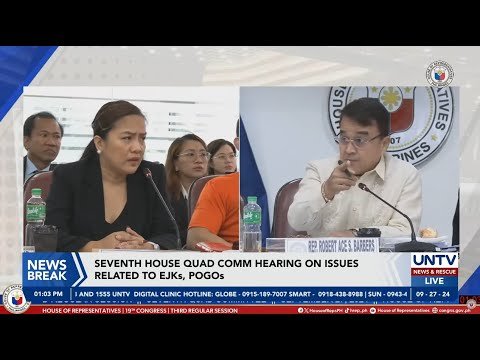 House Quad Comm resumes hearing on issues related to EJKs, POGOs