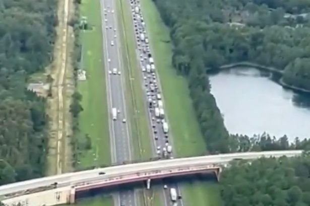 Hurricane Milton: Terrifying video reveals horror mass evacuations clogging US roads as people flee 150mph winds