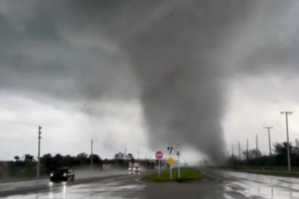 Hurricane Milton: Terrifying video shows tornado ripping up residential area