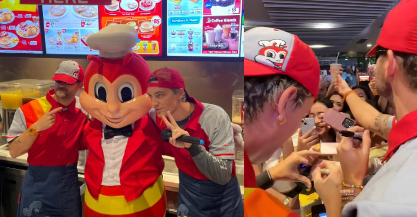 LOOK: LANY Draws a Massive Crowd While Serving Fans at Jollibee