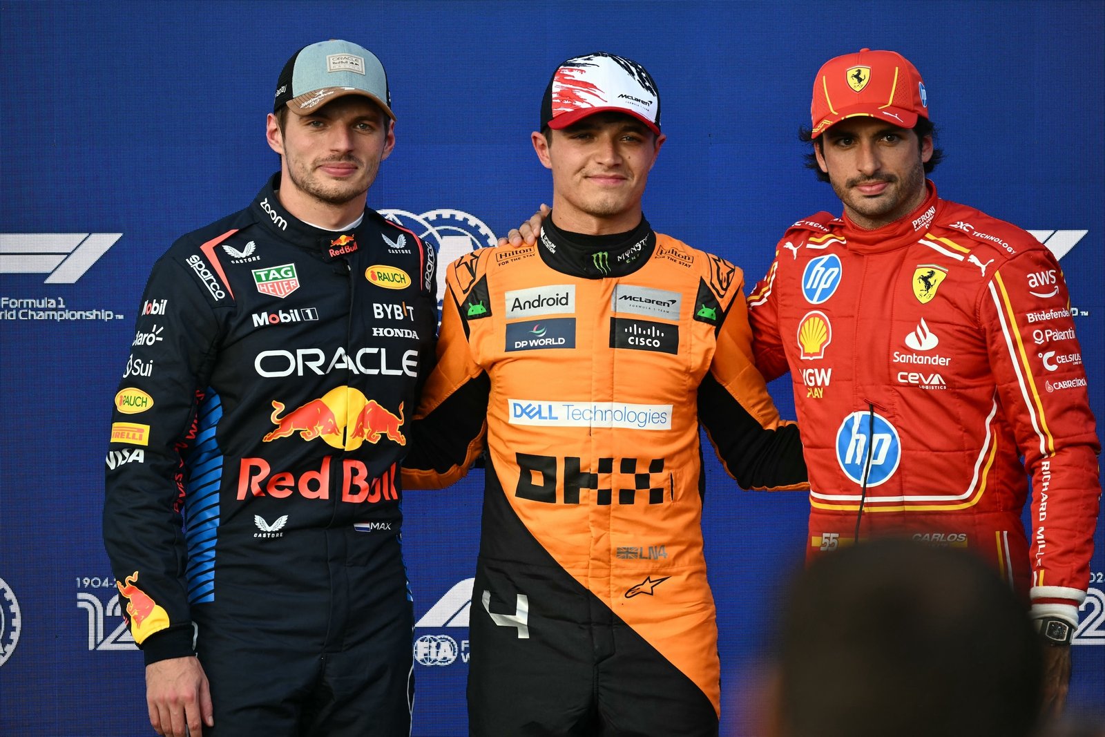 Lando Norris Max Verstappen Carlos Sainz US Grand Prix