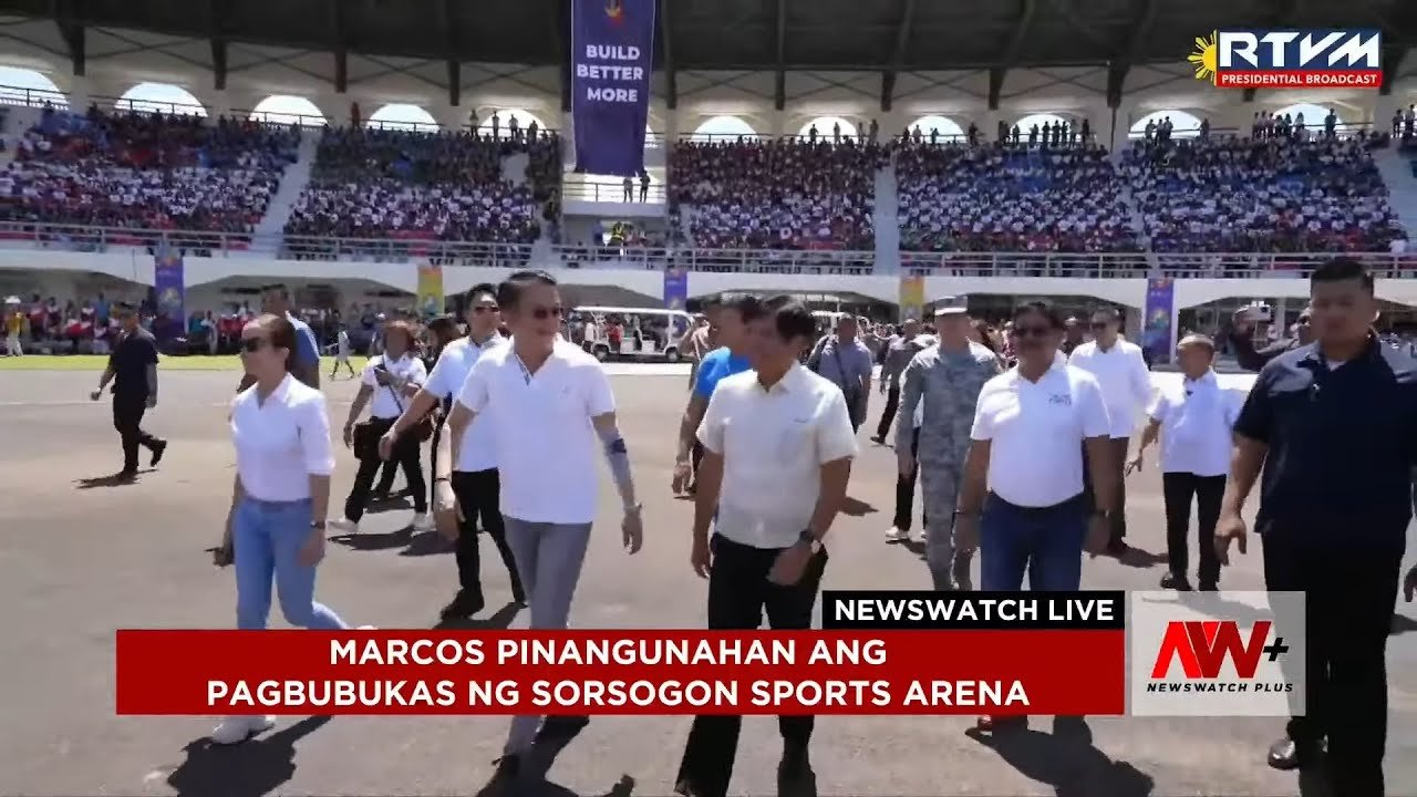 Marcos pinangunahan ang pagbubukas ng Sorsogon Sports Arena