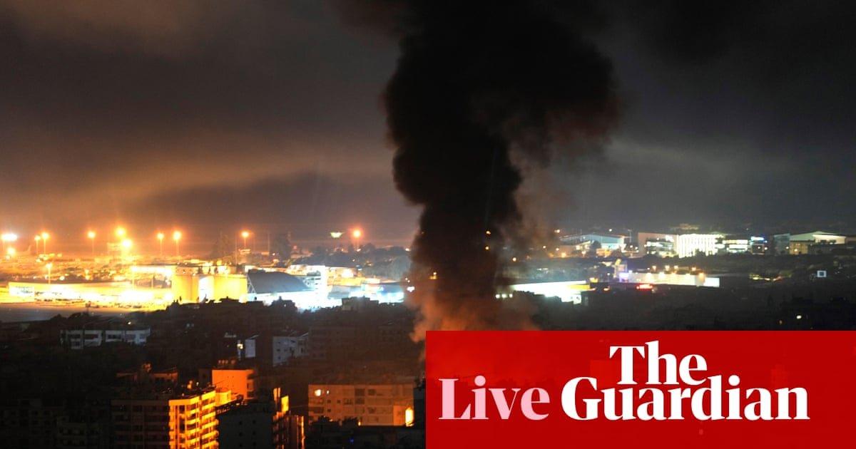 Middle East crisis live: Beirut hit by further Israeli bombing while thousands protest worldwide as 7 October anniversary nears | Israel