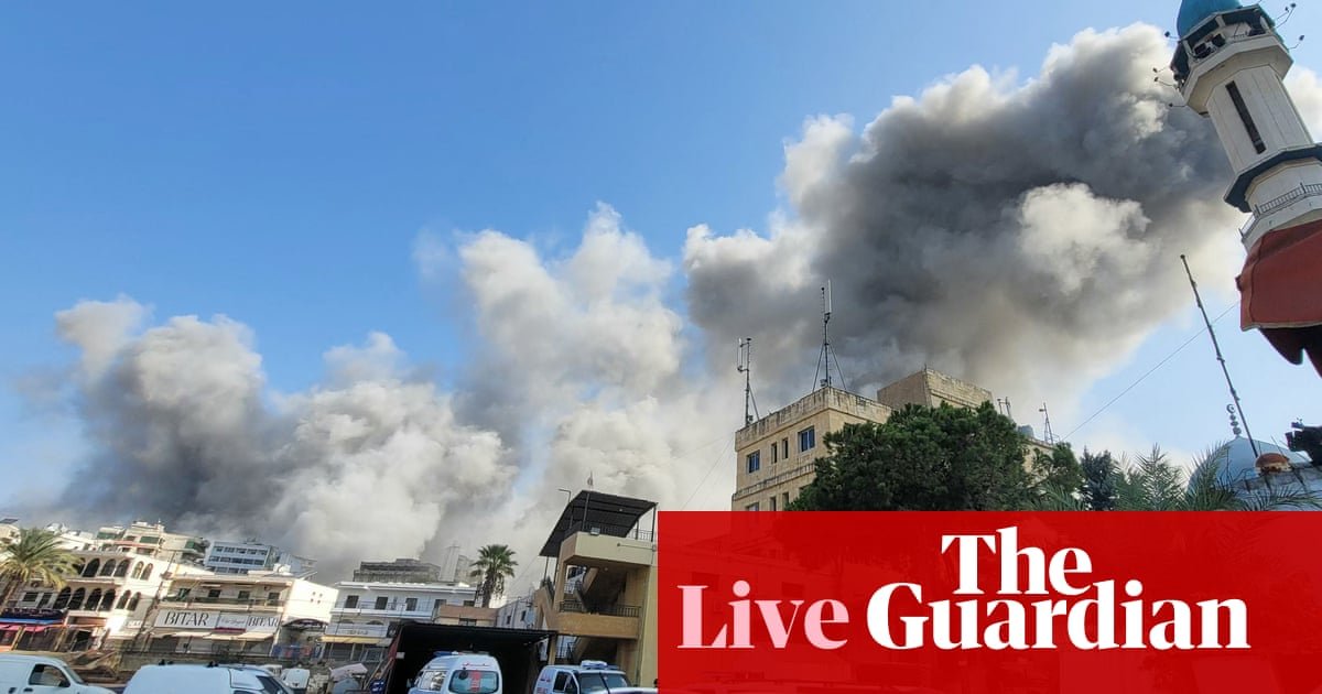 Middle East crisis live: Lebanese governor decries ‘massacre’ after mayor among those killed in Israeli attack | Israel-Gaza war