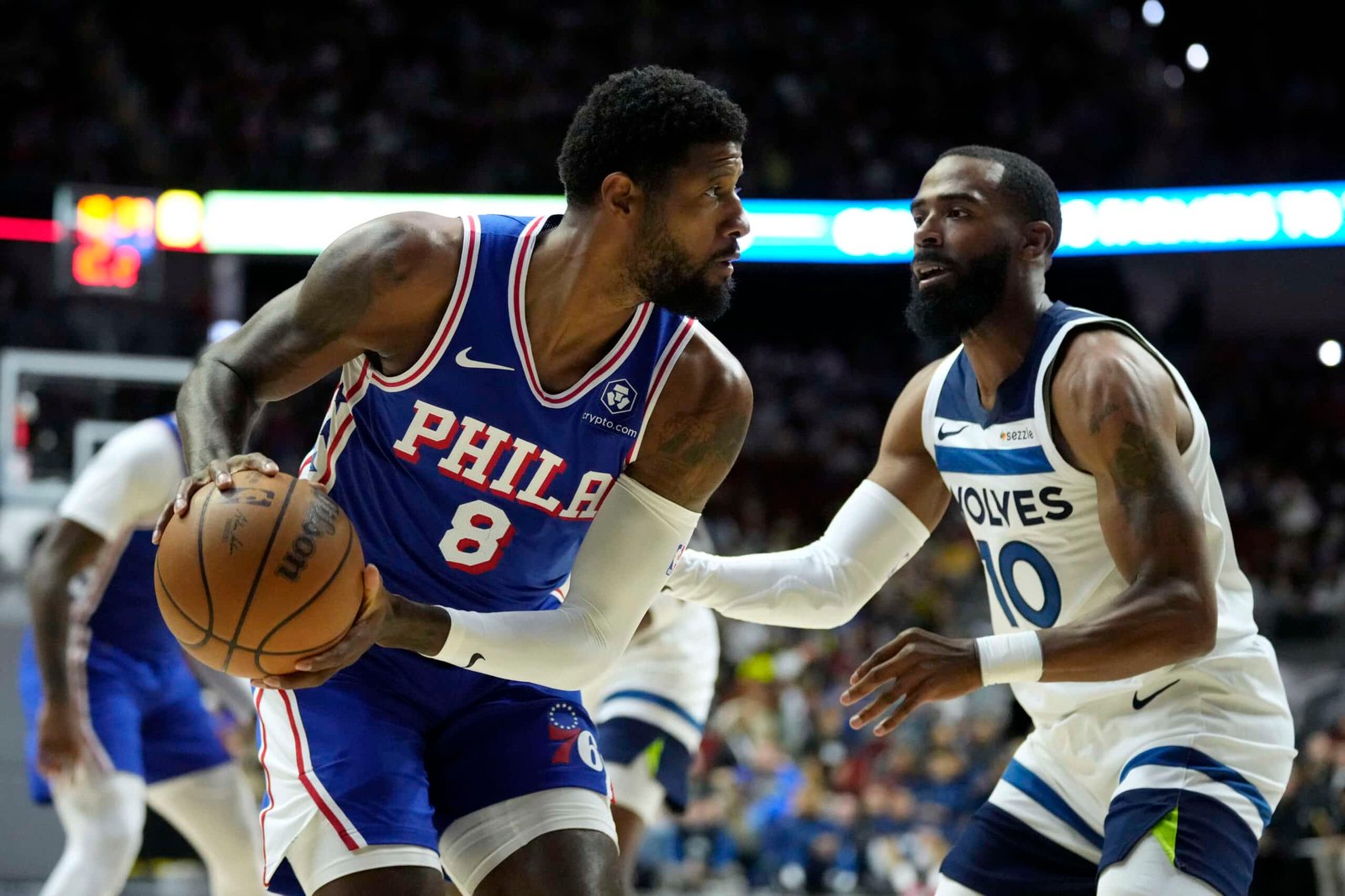 Paul George scores 23 points in preseason debut with 76ers