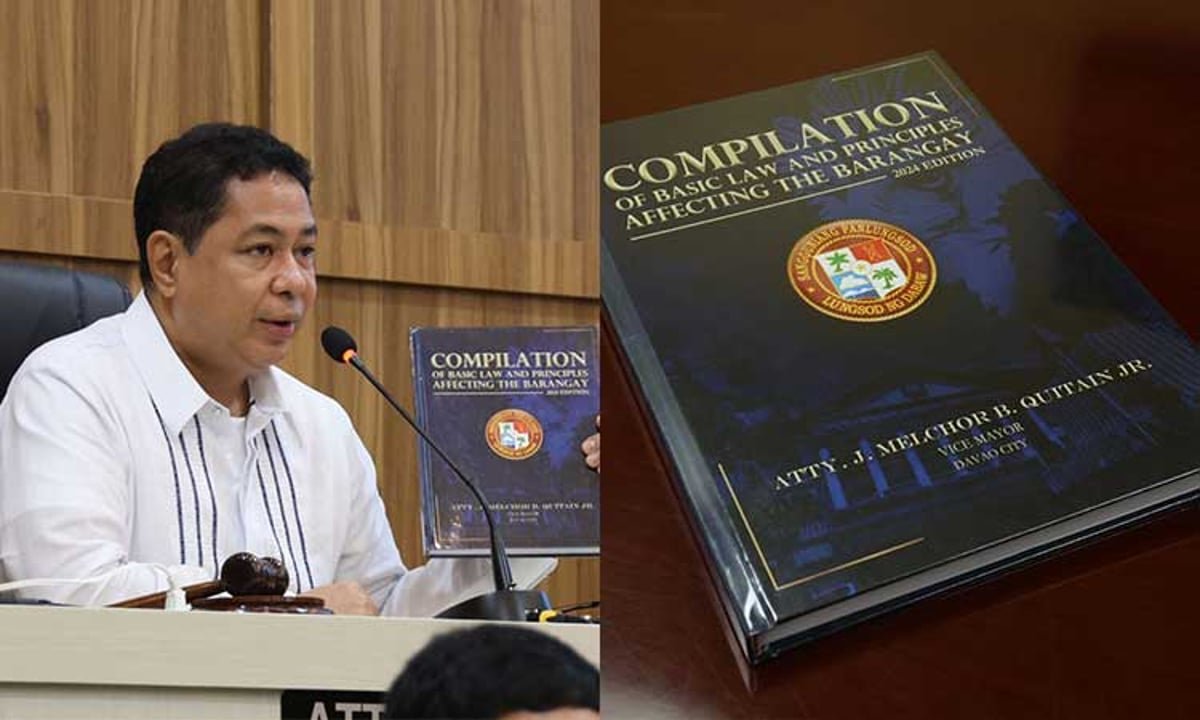 Quitain updates barangay law guide for easy reference