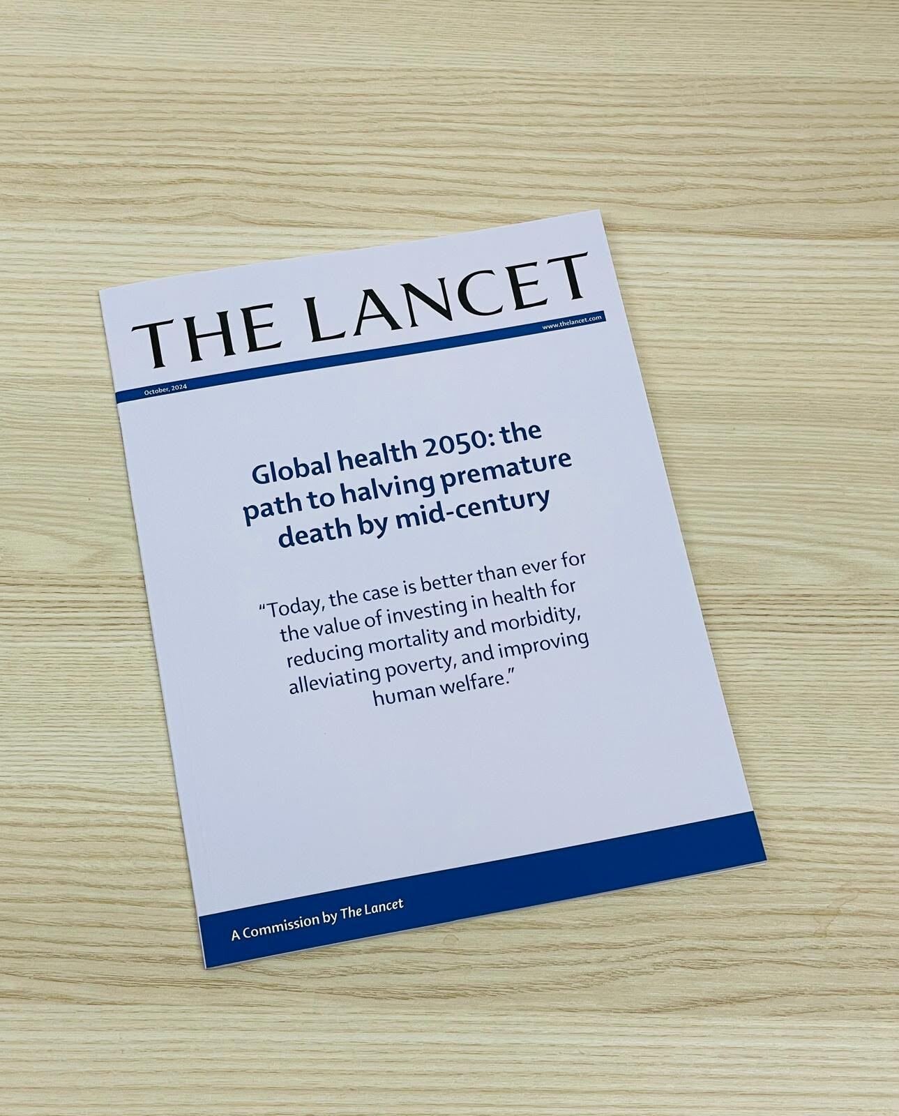 Report explores how to reduce probability of dying before age 70 by 50% globally by 2050