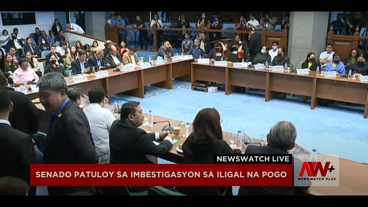 Senado ipinagpatuloy ang imbestigasyon sa iligal na POGO | NewsWatch Live