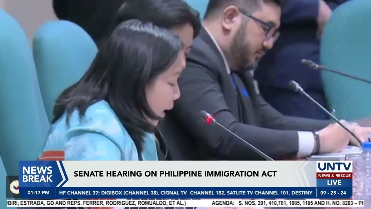 Senate hearing on Philippine Immigration Act