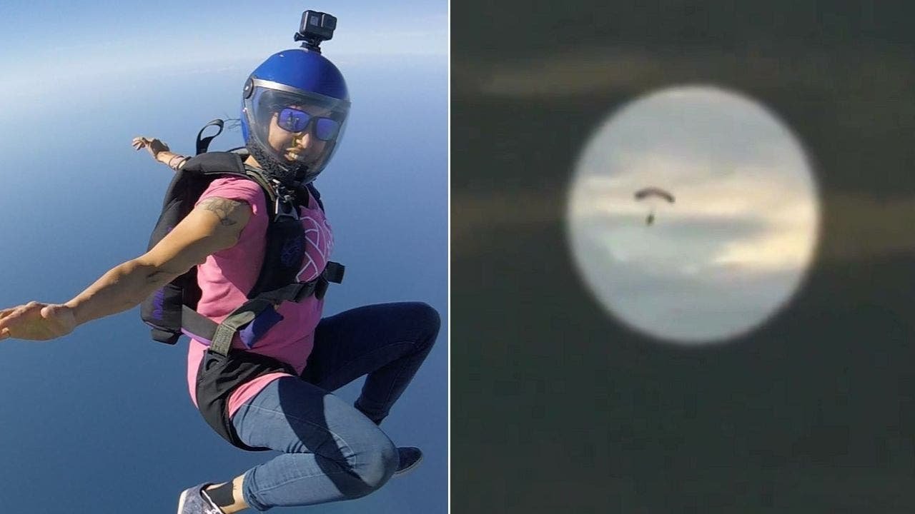 Skydiver plunges to death in freak accident after both parachutes fail