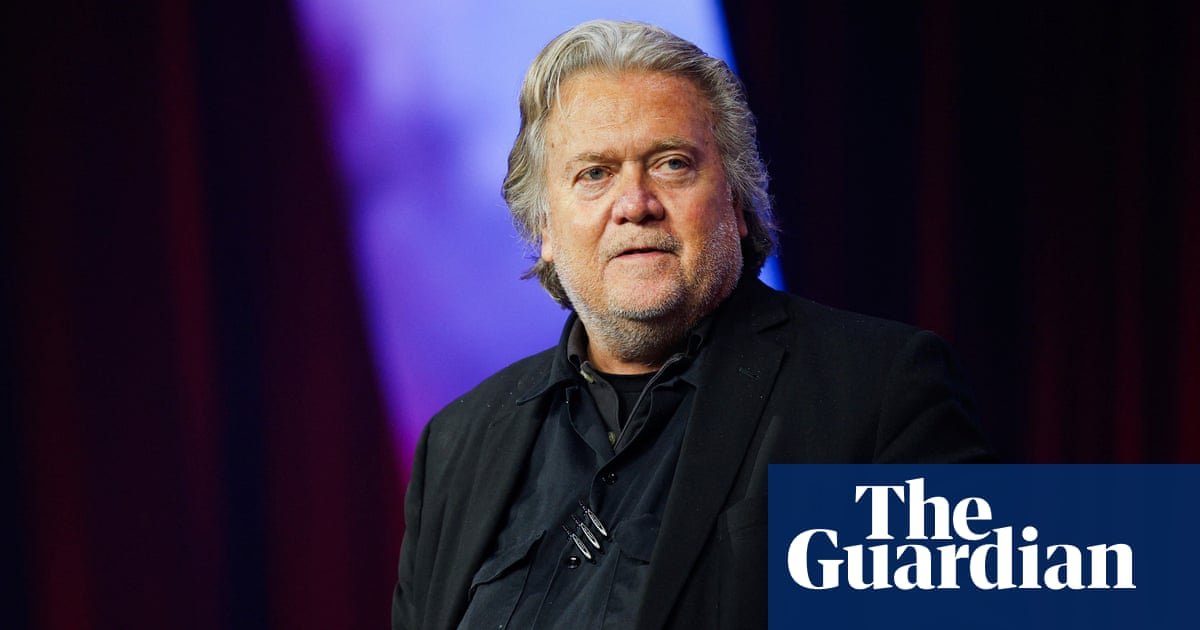 Steve Bannon peddles US election conspiracy theories on podcast hours after prison exit | Steve Bannon