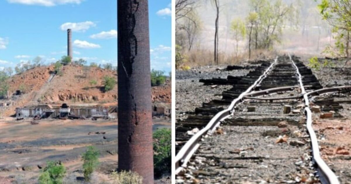 The eerie abandoned town frozen in time where chimneys tower over it | World | News