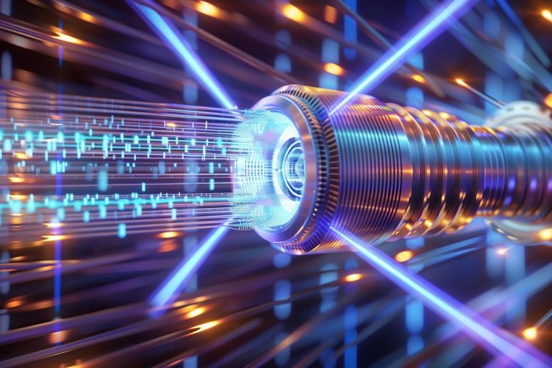 Physics Device Optical Data Art Concept