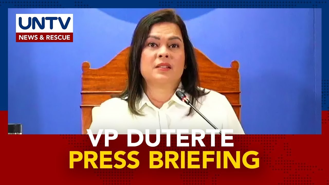 VP Sara Duterte, nagsasagawa ng press conference | October 18, 2024